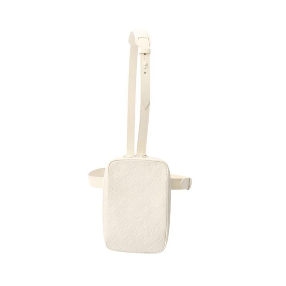 Louis Vuitton Utility Side Bag Body Bag White Taurillon Leather